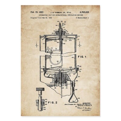 Vintage Medical Equipment Patents Posters Wall Art Pictures For Home Office Wall Decor