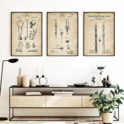 Vintage Medical Equipment Patents Posters Wall Art Pictures For Home Office Wall Decor