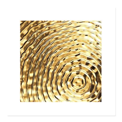 Modern Abstract Golden Geometric Line Art Wall Art Square Format Pictures For Home Office