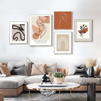 Abstract Minimalist Line Art Fine Art Canvas Prints Gallery Pictures For Living Room