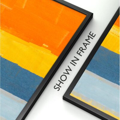 Bold Abstract Color Block Wall Art Fine Art Canvas Prints Summer Colors Pictures For Living Room