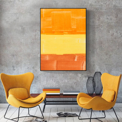 Bold Abstract Color Block Wall Art Fine Art Canvas Prints Summer Colors Pictures For Living Room