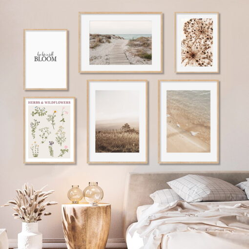 Coastal Nature Seascape Lifestyle Gallery Wall Art Pictures Of Calm For Living Room