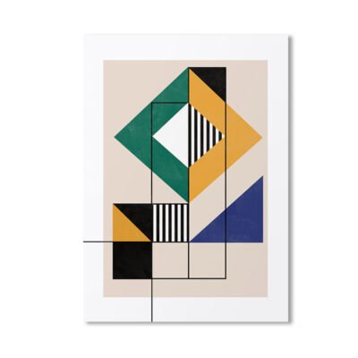 Colorful Geometric Abstract Compositions Wall Art Pictures For Modern Living Room Decor