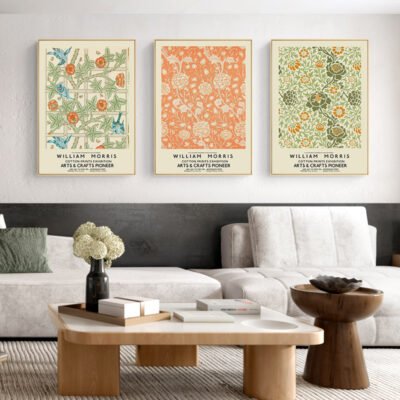 Colorful Vintage Classic Arts & Crafts Gallery Wall Art Decor Fine Art Canvas Prints For Living Room