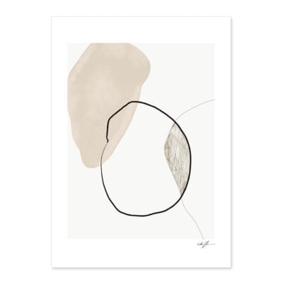 Contemporary Vintage Minimalist Abstract Gallery Wall Art Pictures For Home Office Decor