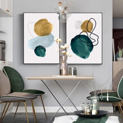 Earthy Tones Minimalist Nordic Abstract Pictures For Scandinavian Living Room Home Decor 2023