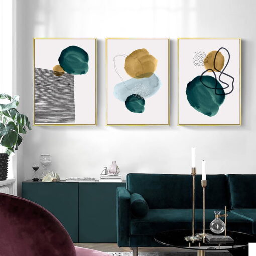 Earthy Tones Minimalist Nordic Abstract Pictures For Scandinavian Living Room Home Decor 2023