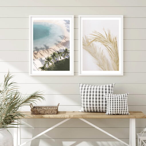 Exotic Tropical Seascape Lifestyle Gallery Wall Art Pictures For Modern Living Room Decor