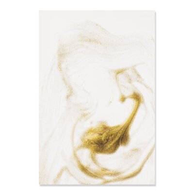 Minimalist Golden White Floral Wall Decor Lifestyle Gallery Wall Art Pictures For Living Room