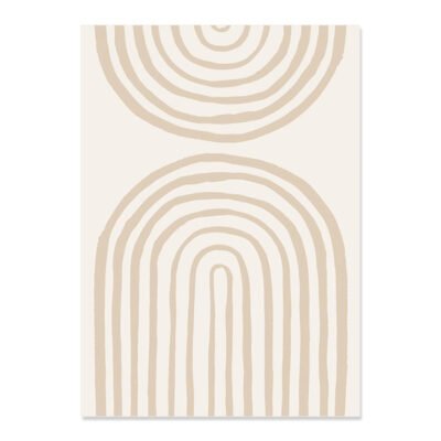 Modern Minimalist Bohemian Abstract Gallery Wall Art Neutral Colors Living Room Decor