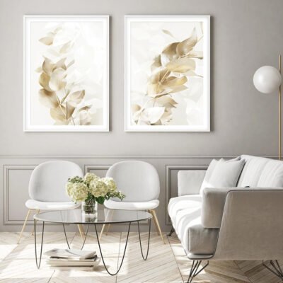 Modern Minimalist Bohemian Abstract Gallery Wall Art Neutral Colors Living Room Decor