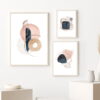 Modern Minimalist Nordic Wall Art Blue Pink Beige Pictures For Living Room Office Decor
