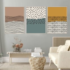 Modern Minimalist Solid Color Block Wall Art Pictures For Contemporary Home Decor