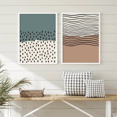 Modern Minimalist Solid Color Block Wall Art Pictures For Contemporary Home Decor