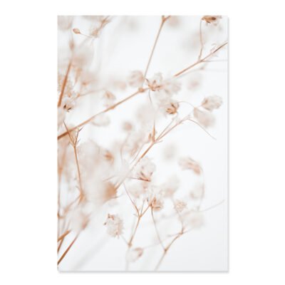 Modern Pink Beige Floral Line Art Abstract Wall Art Fine Art Canvas Prints For Living Room