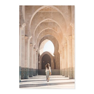 Moroccan Architectural Bohemian Gallery Wall Art Fine Art Canvas Prints For Living Room