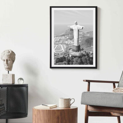 Sao Paulo Brazil City Map Wall Art Fine Art Canvas Prints Black & White Pictures For Home Office