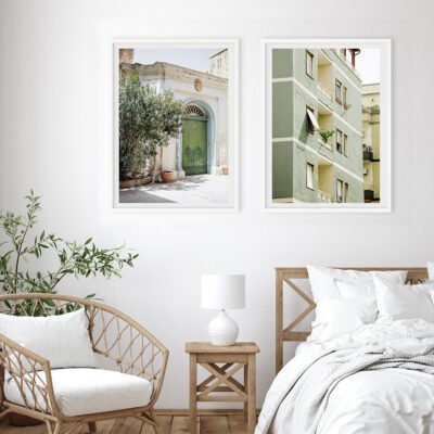 Shades Of Green Urban Landscape Pictures Of Italy For Living Room Dining Room Decor