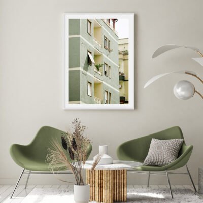 Shades Of Green Urban Landscape Pictures Of Italy For Living Room Dining Room Decor