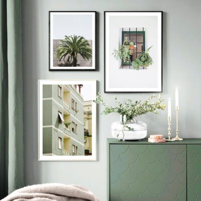 Shades Of Green Urban Landscape Pictures Of Italy For Living Room Dining Room Decor