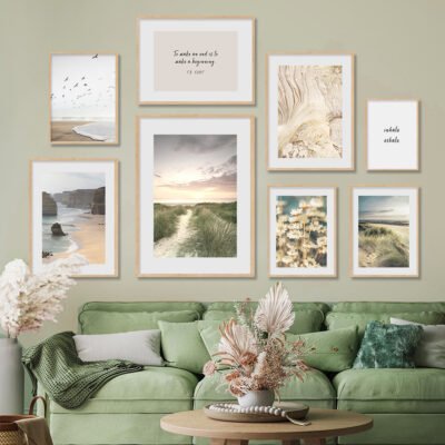 Tranquil Beach Landscapes Lifestyle Gallery Wall Decor Modern Pictures For Living Room