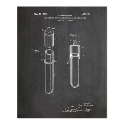 Vintage Chemistry Apparatus Chalkboard Blueprint Wall Art Pictures For Home Office Study