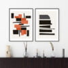 Bold Color Minimalist Wall Art Abstract Pictures For Living Room Modern Home Office Art Decor