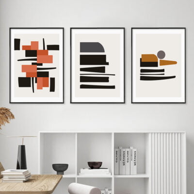Bold Color Minimalist Wall Art Abstract Pictures For Living Room Modern Home Office Art Decor