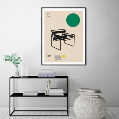 Classic Bauhaus Retrospective Minimalist Wall Art Fine Art Canvas Prints For Home Office Study Art Decor