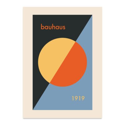 Geometric Abstract Bauhaus Wall Art Pictures For Living Room Modern Home Office Interiors