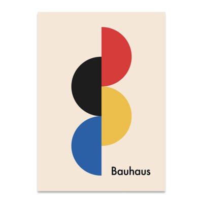 Geometric Abstract Bauhaus Wall Art Pictures For Living Room Modern Home Office Interiors