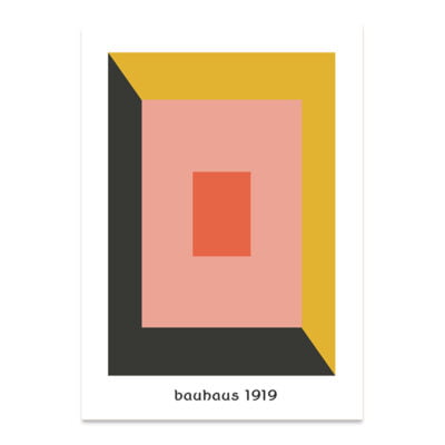 Geometric Abstract Bauhaus Wall Art Pictures For Living Room Modern Home Office Interiors