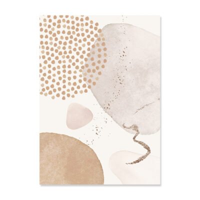 Light Shades Of Beige Abstract Nordic Wall Art Pictures For Modern Living Room Wall Decor
