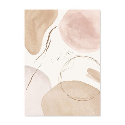 Light Shades Of Beige Abstract Nordic Wall Art Pictures For Modern Living Room Wall Decor