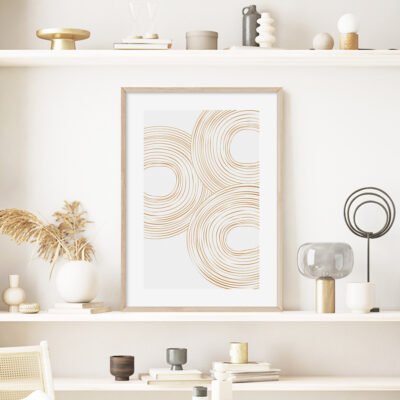 Minimalist Abstract Geometric Line Art Fine Art Canvas Prints Pictures For Modern Home Office Decor