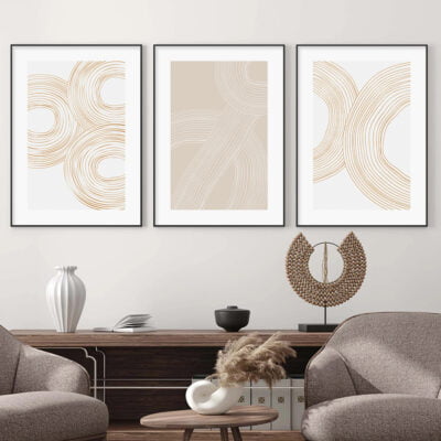 Minimalist Abstract Geometric Line Art Fine Art Canvas Prints Pictures For Modern Home Office Decor