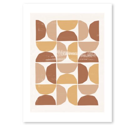 Minimalist Abstract Shapes Neutral Colors Bohemian Gallery Wall Art Pictures For Living Room