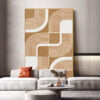 Modern Abstract Bohemian Geometry Wall Art Pictures For Living Room Home Office Art Decor