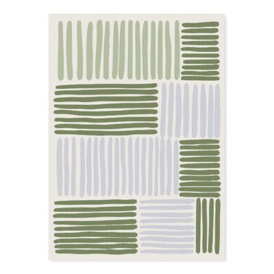 Modern Abstract Minimalist Gray Green Gallery Wall Art Pictures For Living Room Home Office Decor