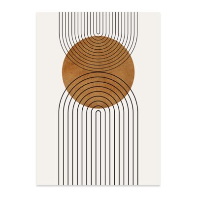 Modern Abstract Minimalist Mid Century Gallery Wall Decor For Living Room Dining Room Decor