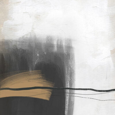 Modern Abstract Sepia Brush Stroke Wall Art Fine Art Canvas Prints For Contemporary Home Office