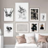 Modern Minimalist Neutral Color Abstract Lifestyle Gallery Wall Art Pictures For Bedroom Living Room