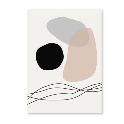 Neutral Colors Minimalist Abstract Nordic Wall Art Pictures For Modern Living Room Wall Decor