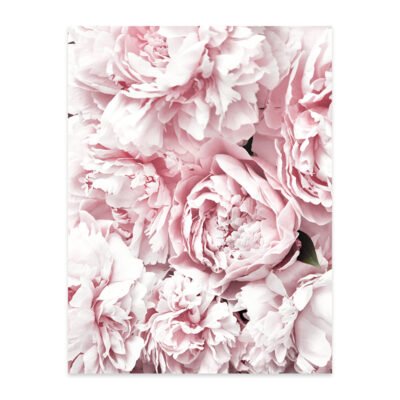 Pink Rose Paris Fashion Wall Art Fine Art Canvas Prints Pictures For Living Room Girl's Bedroom Art Decor