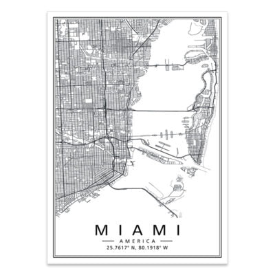 United States City Map Wall Art Brooklyn New York Wall Map Black White Pictures For Home Office