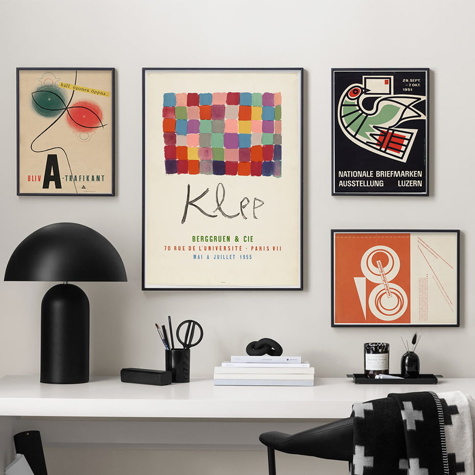 Vintage Abstract Exhibition Gallery Wall Art Pictures For Home Office Living Room Art Decor