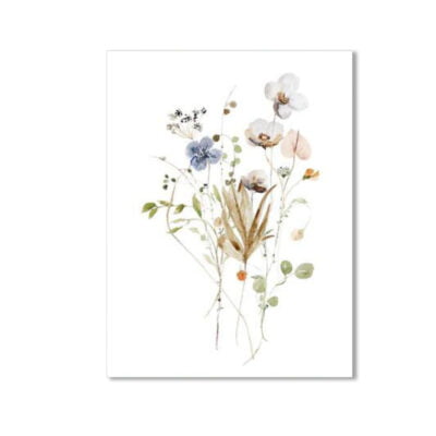Wild Meadow Floral Simple Botanical Pictures For Living Room Dining Room Home Art Decor