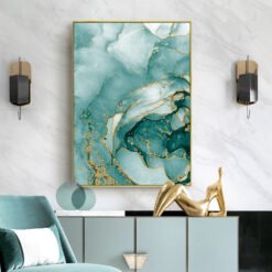 Abstract Green Jade Marble Print Wall Decor Fashion Pictures For Bedroom Living Room Art Decor