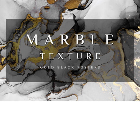 Black Golden Marble Abstract Wall Art Pictures For Luxury Living Room Studio Salon Art Decor